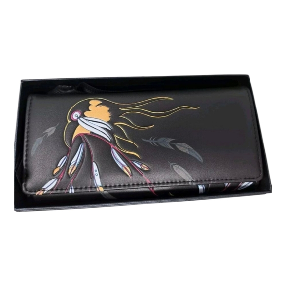 Maxine Noel Eagle's Gift Faux Leather Art Shoulder Bag And Wallet - Picture 2 of 9